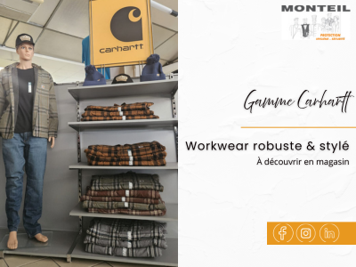 Gamme CARHARTT disponible chez Monteil V&ecirc;tements &agrave; Brive-la-Gaillarde