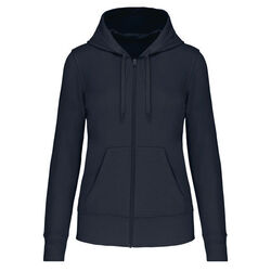 Sweat-shirt full zip &agrave; capuche K4031 NAVY
